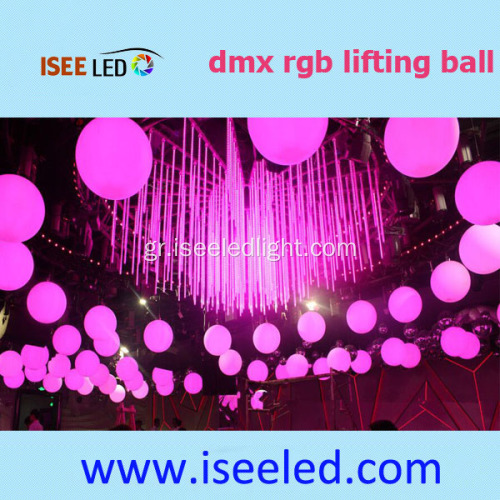 Ψηφιακή λυχνία LED Πολύση μετεωρίτη σωλήνα DMX Κρεμασμένο φως